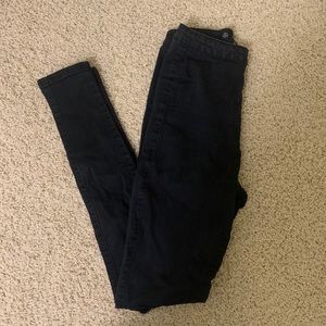high rise skinny jeans